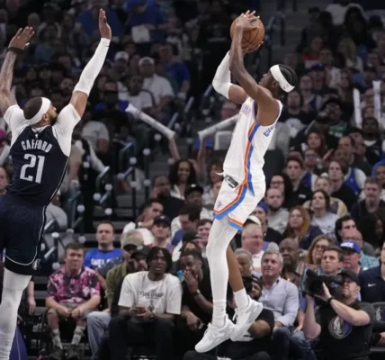 Thunder Menang di Kandang Mavericks Play-Off NBA