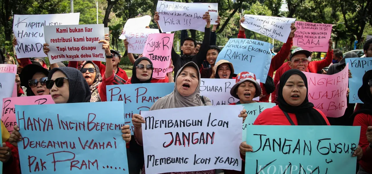 Viral Penggusuran Pasar Barito Ditolak Pedagang