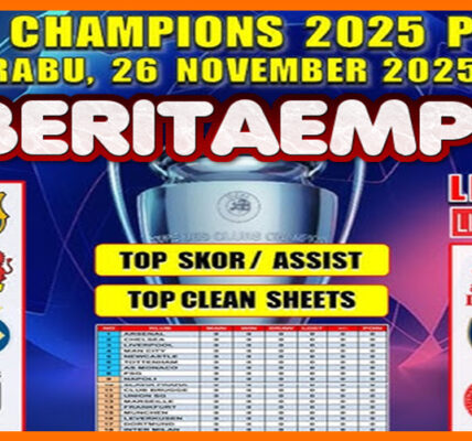 Hasil Liga Champions Rabu Tanggal 26 November 2025