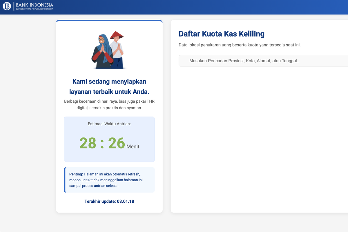 Tukar Uang Baru BI 2026