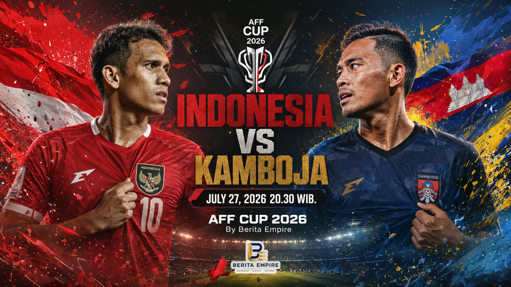 Timnas Indonesia vs Kamboja pada laga pembuka Grup A Piala AFF 2026 di Stadion Pakansari